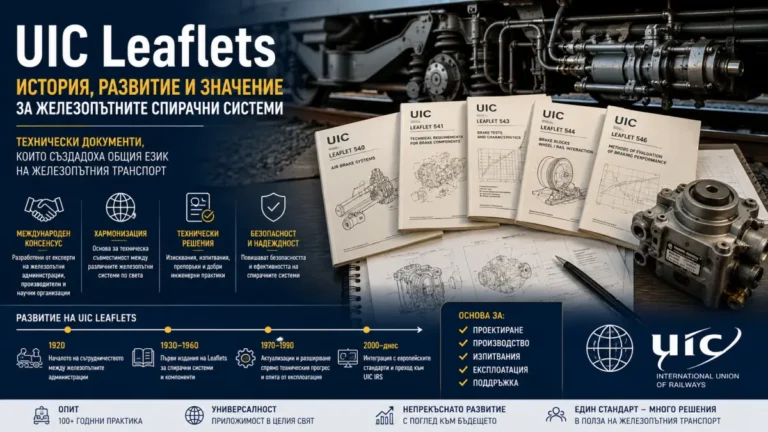 UIC Leaflets: История, развитие и значение за железопътните спирачни системи